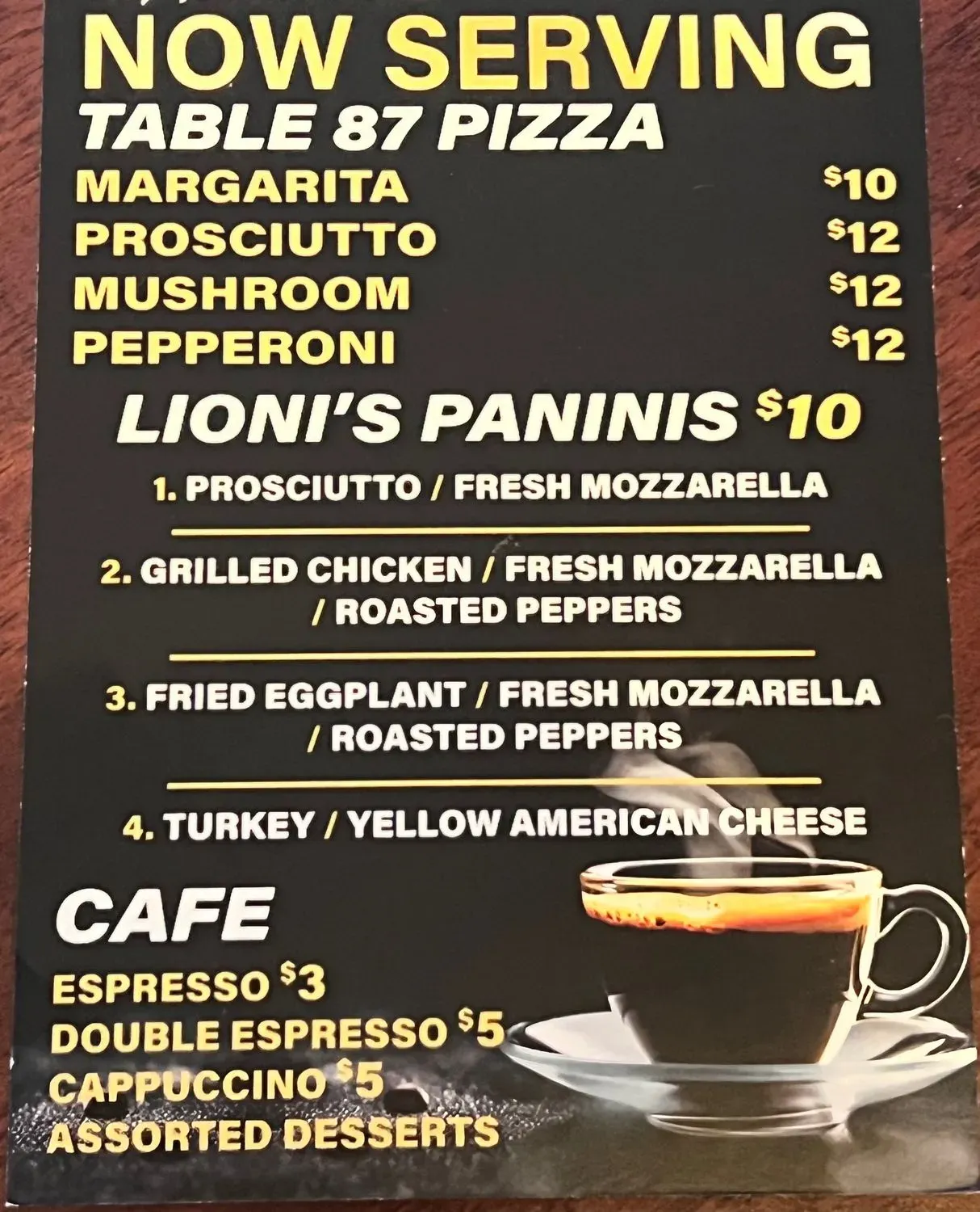 Menu 1