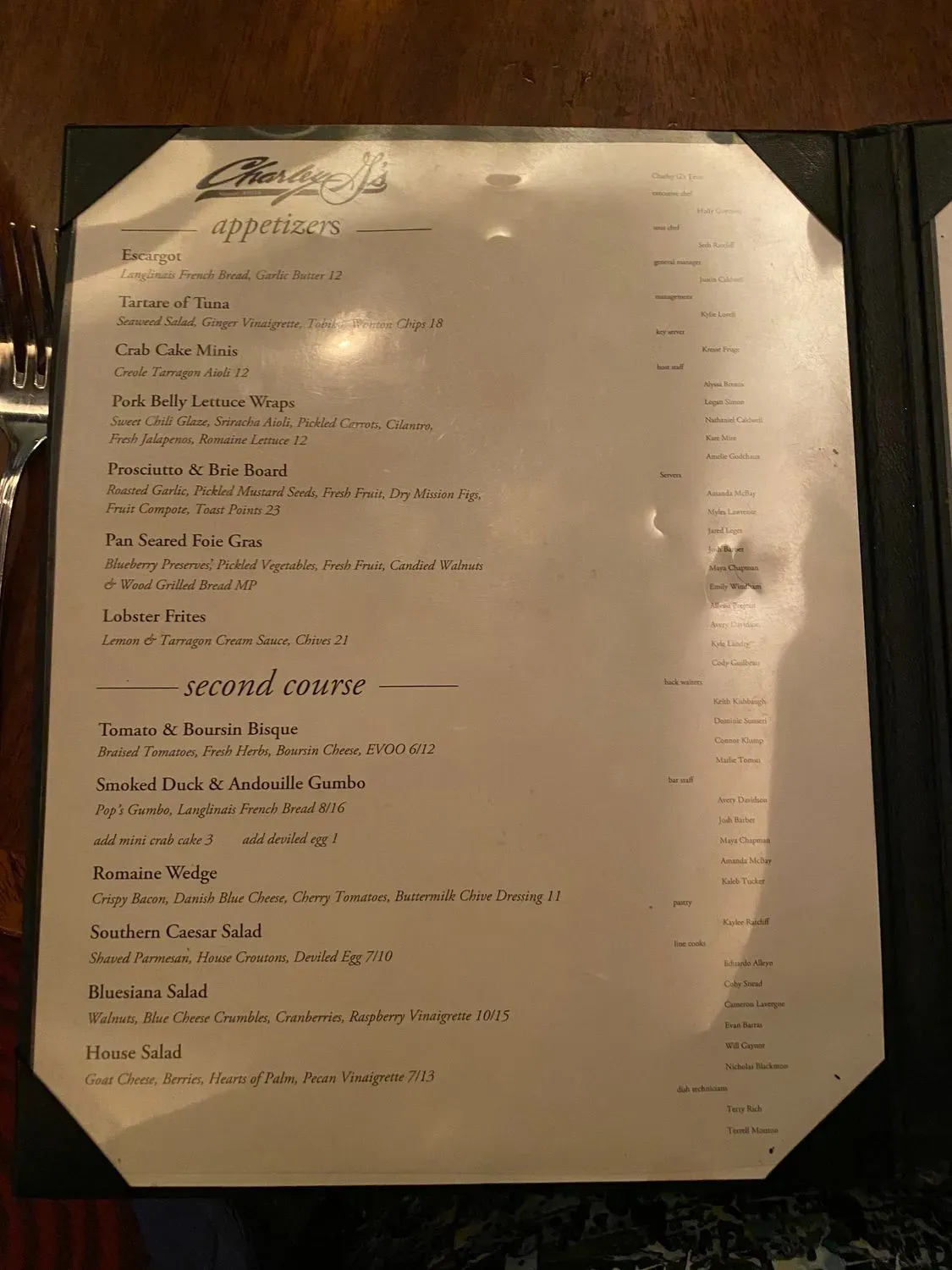 Menu 5