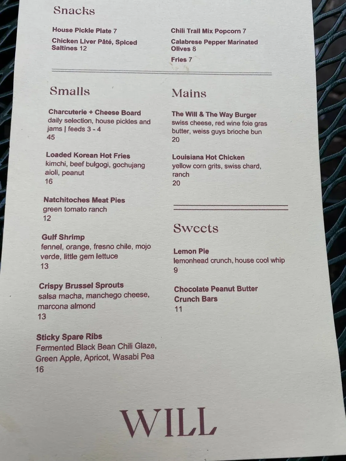 Menu 2