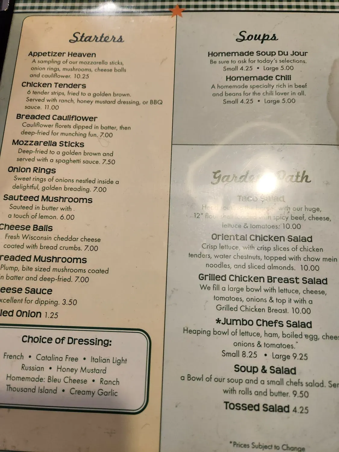 Menu 5