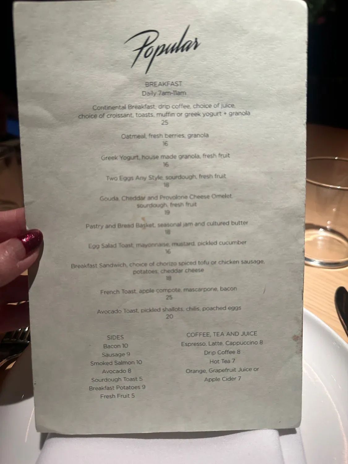 Menu 5