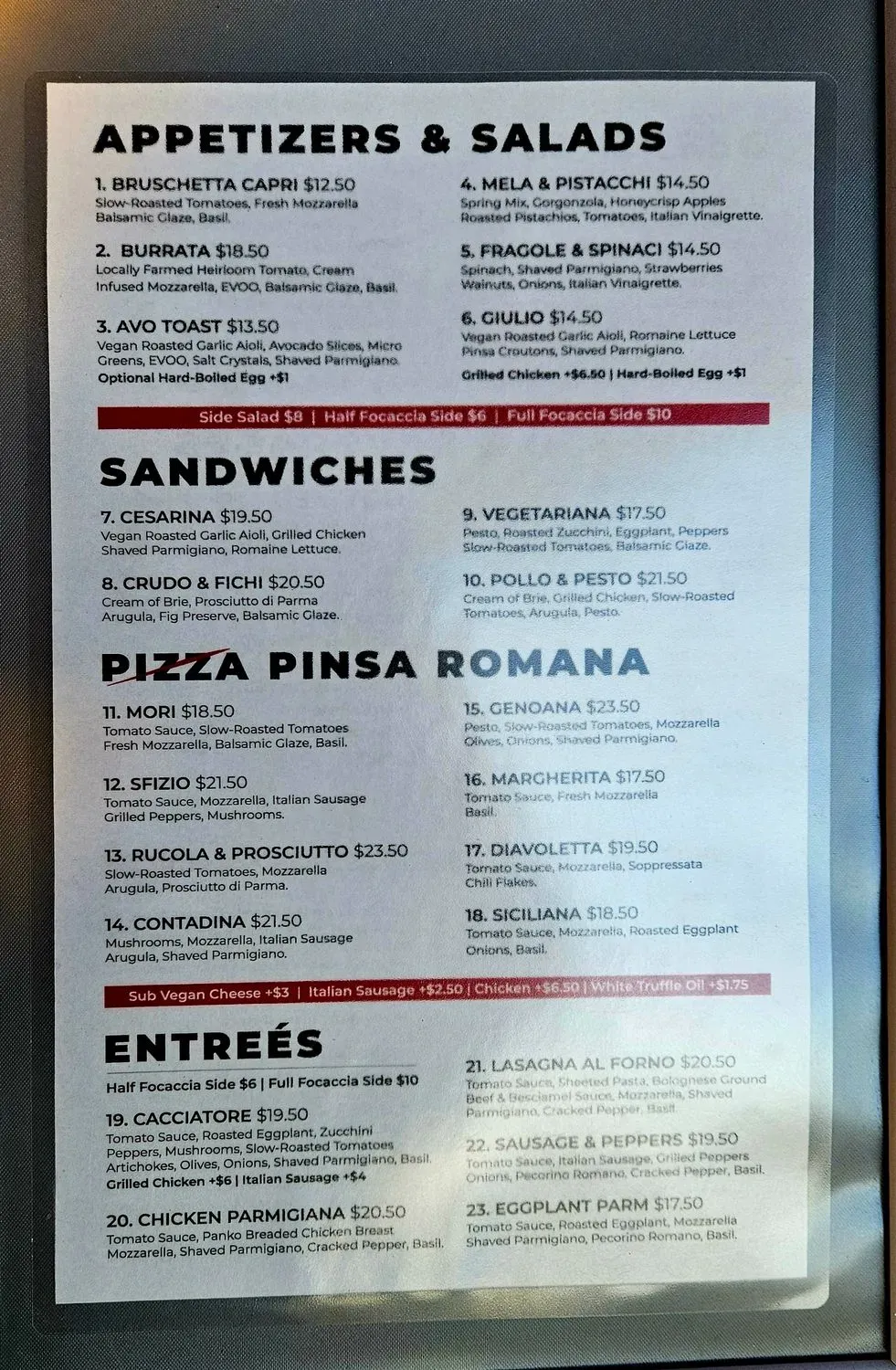 Menu 1