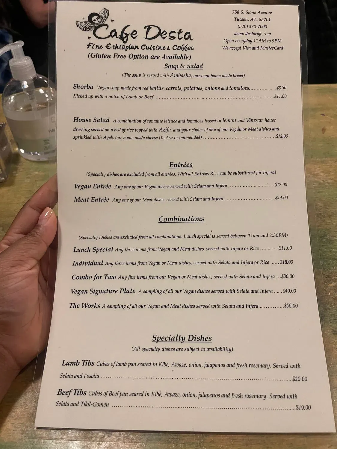 Menu 1