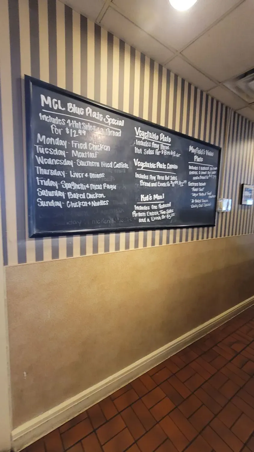 MCL Restaurant & Bakery Speedway Menu - Updated November 2025