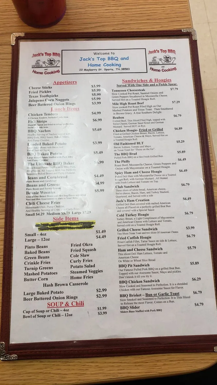 Menu 4