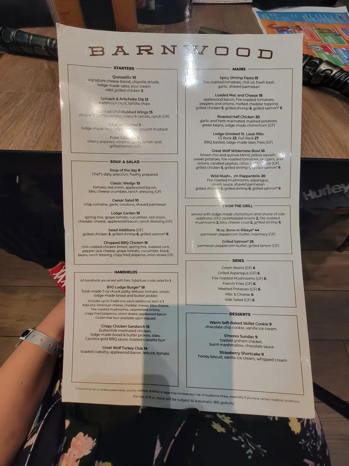 Menu 5