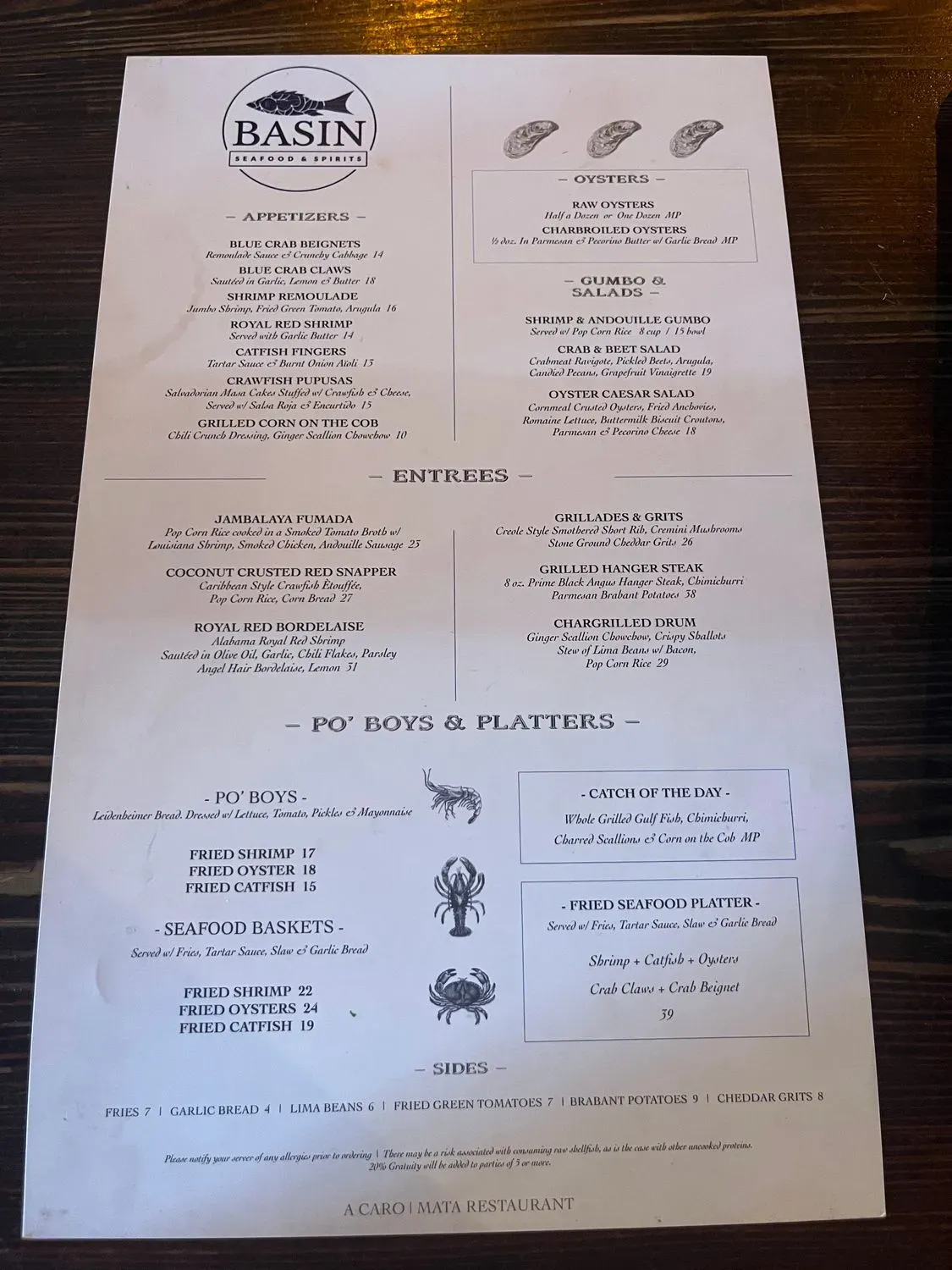 Menu 1