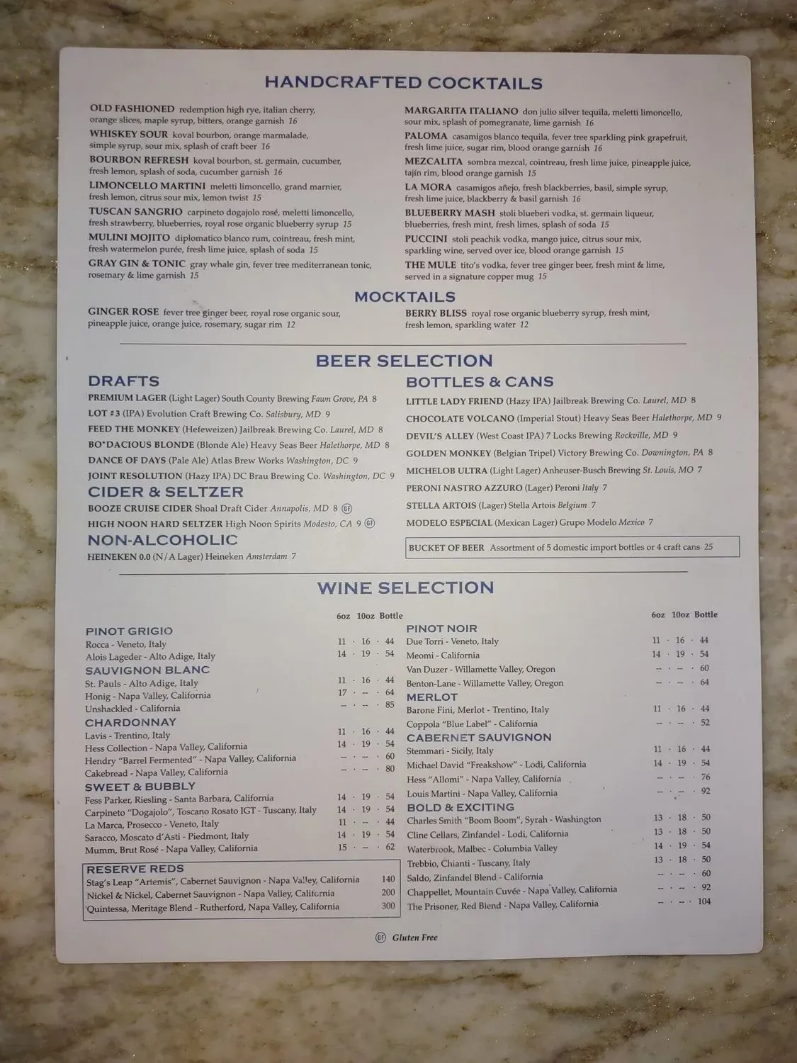 Menu 1