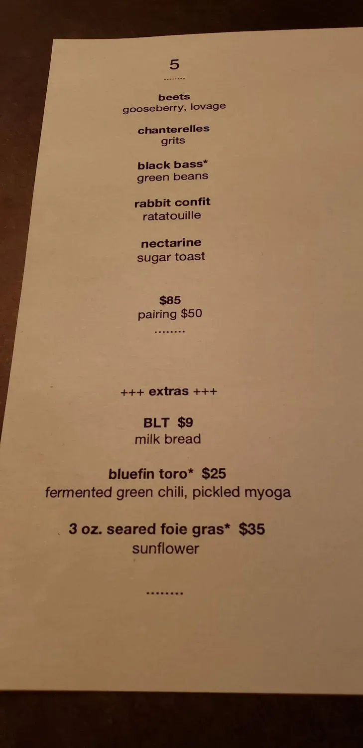 Menu 5