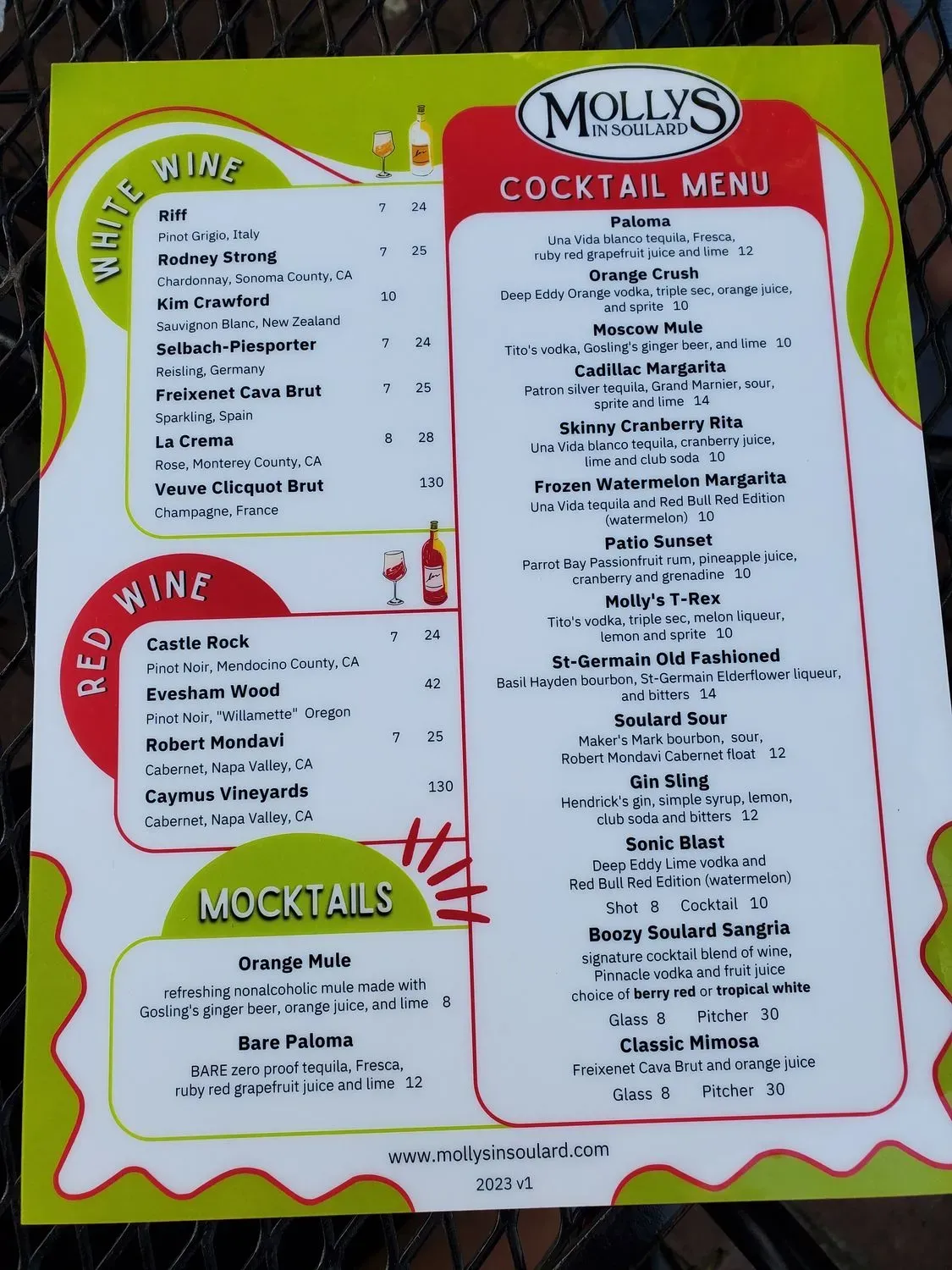 Menu 5