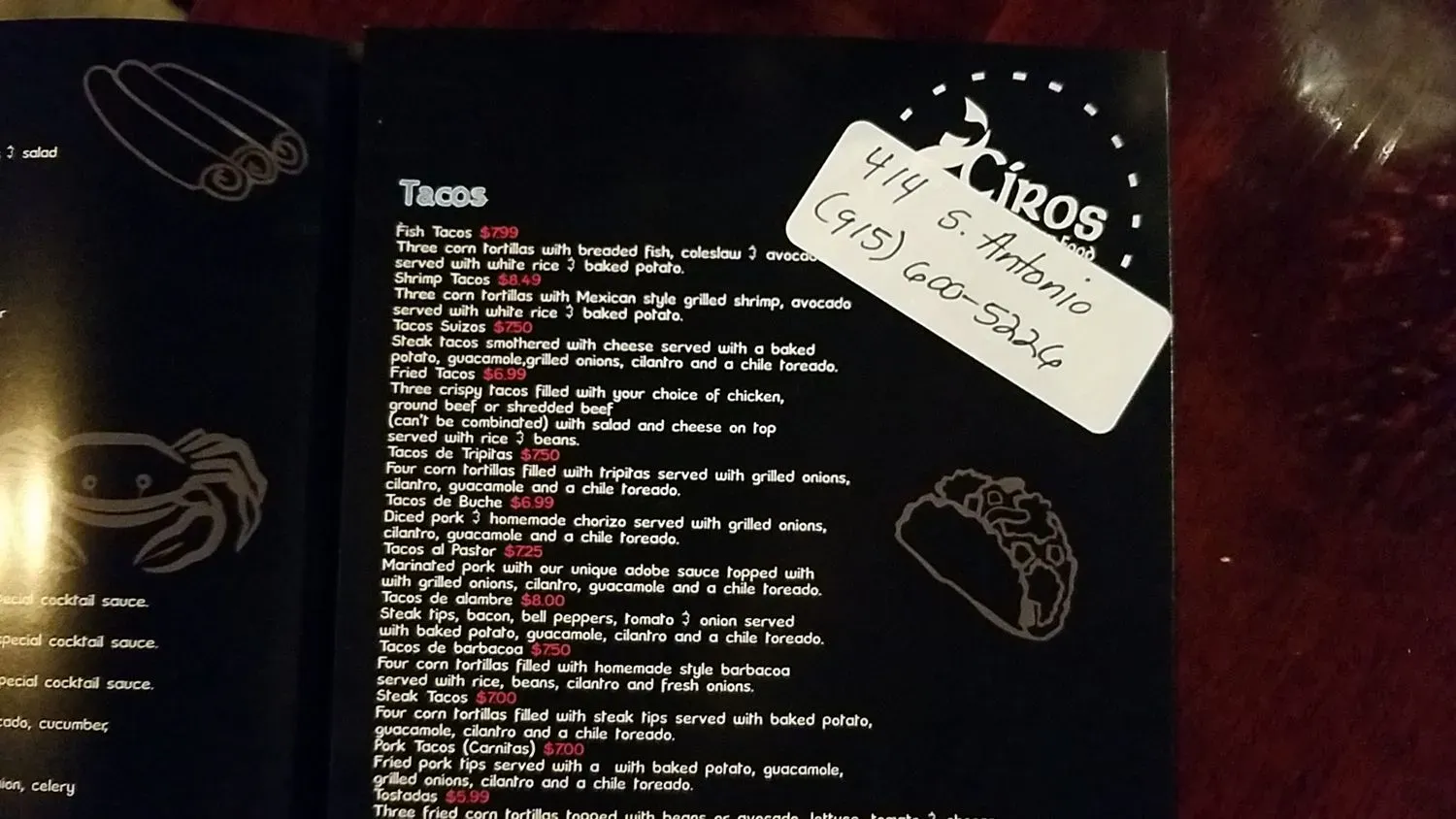 Menu 5