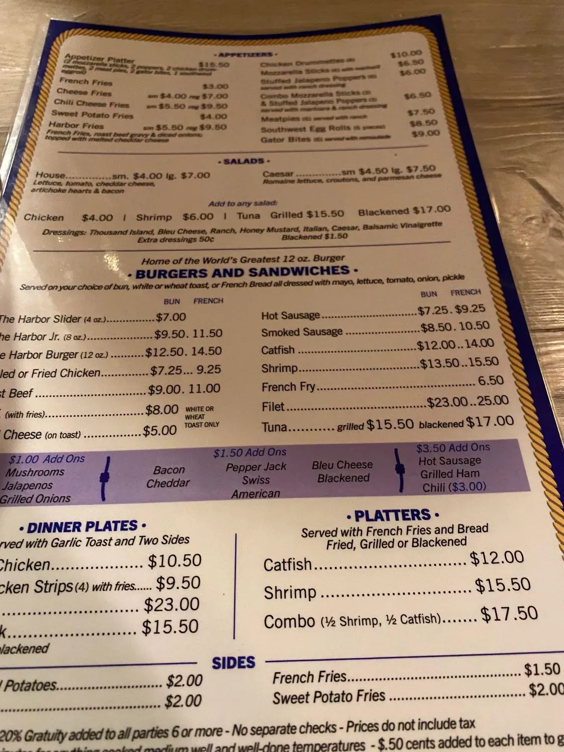 Menu 5