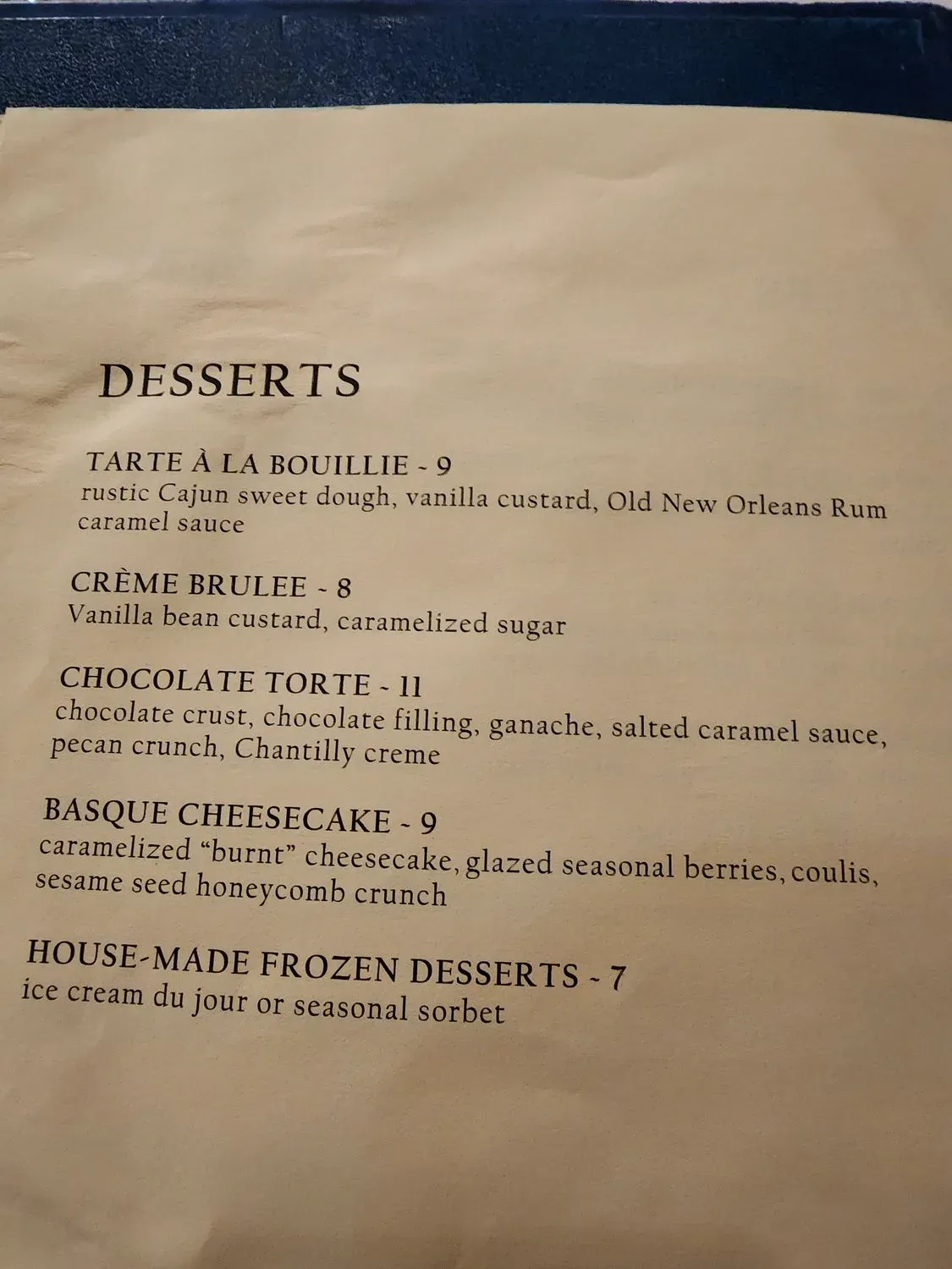 Menu 5