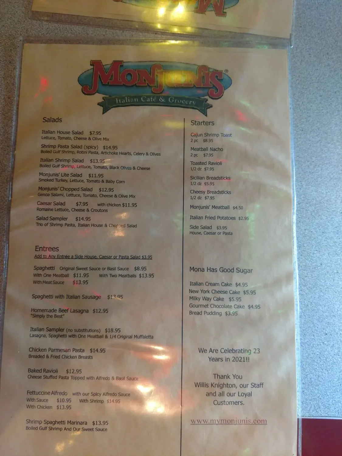 Menu 2