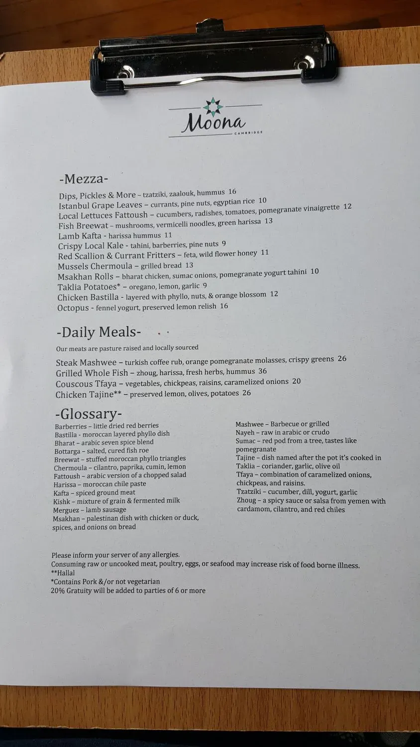 Menu 6