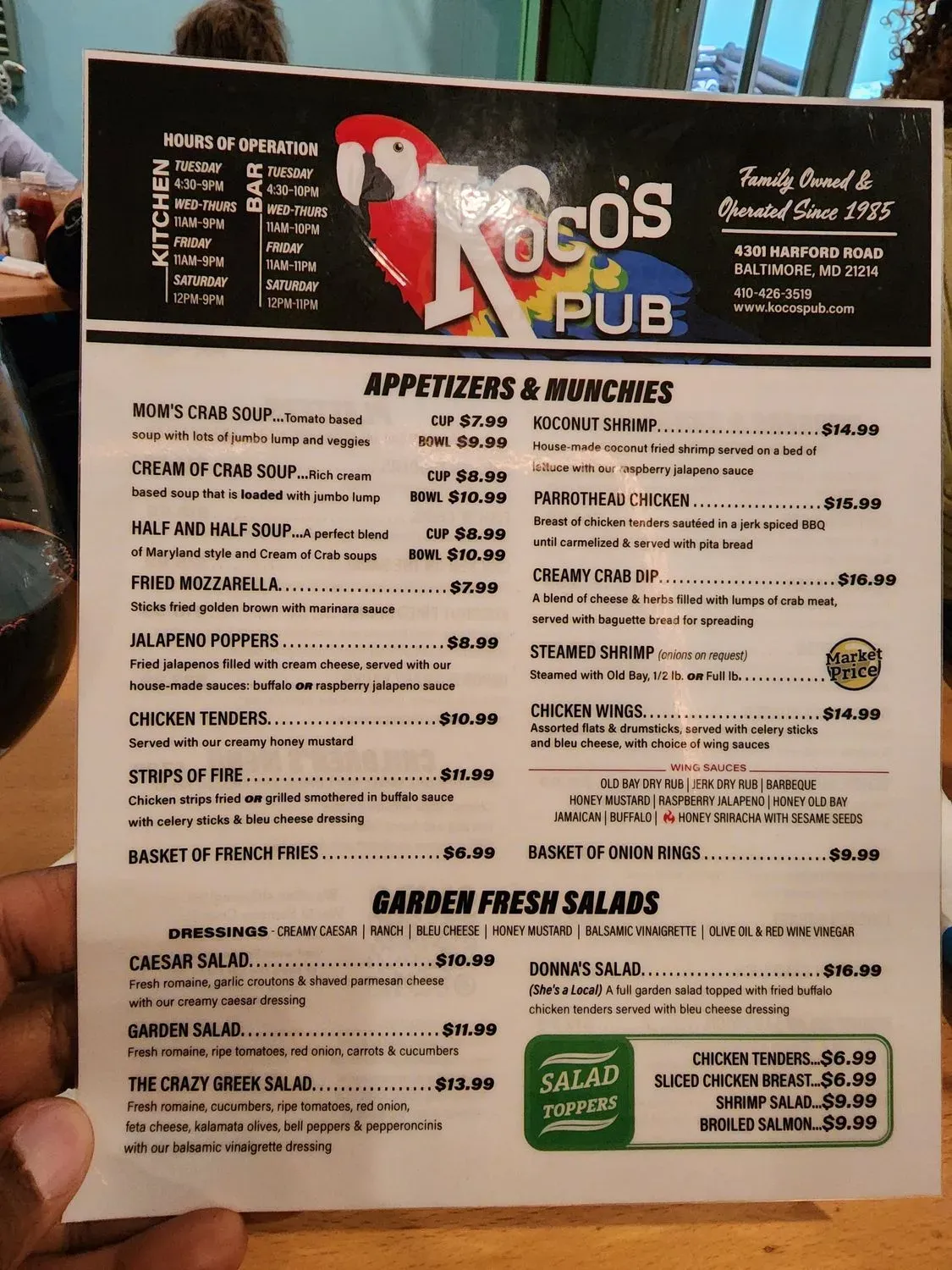 Menu 6