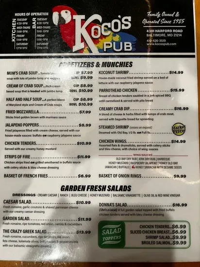 Menu 5