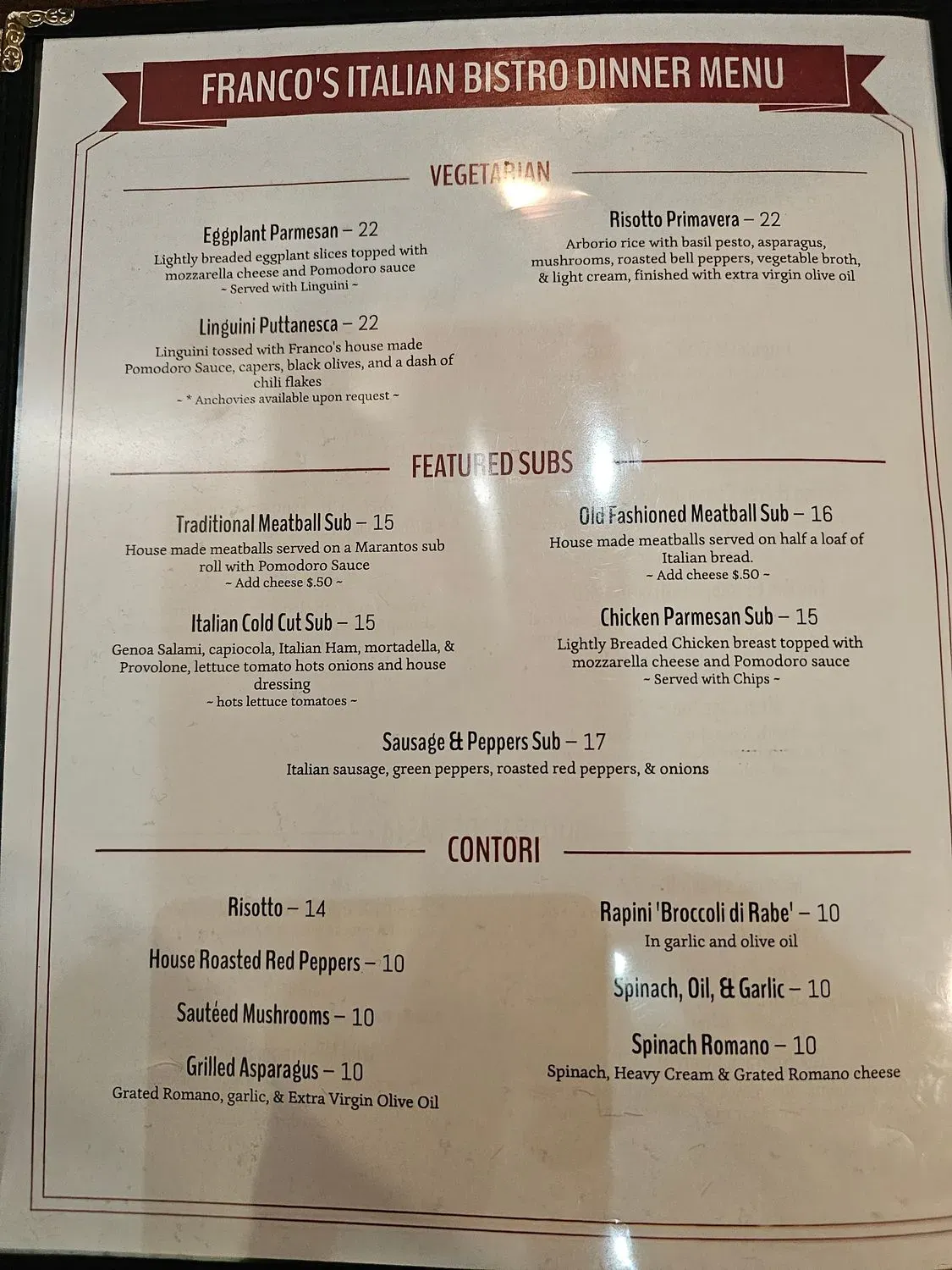 Menu 1