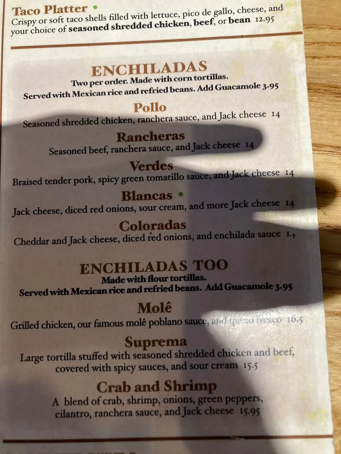 Menu 1