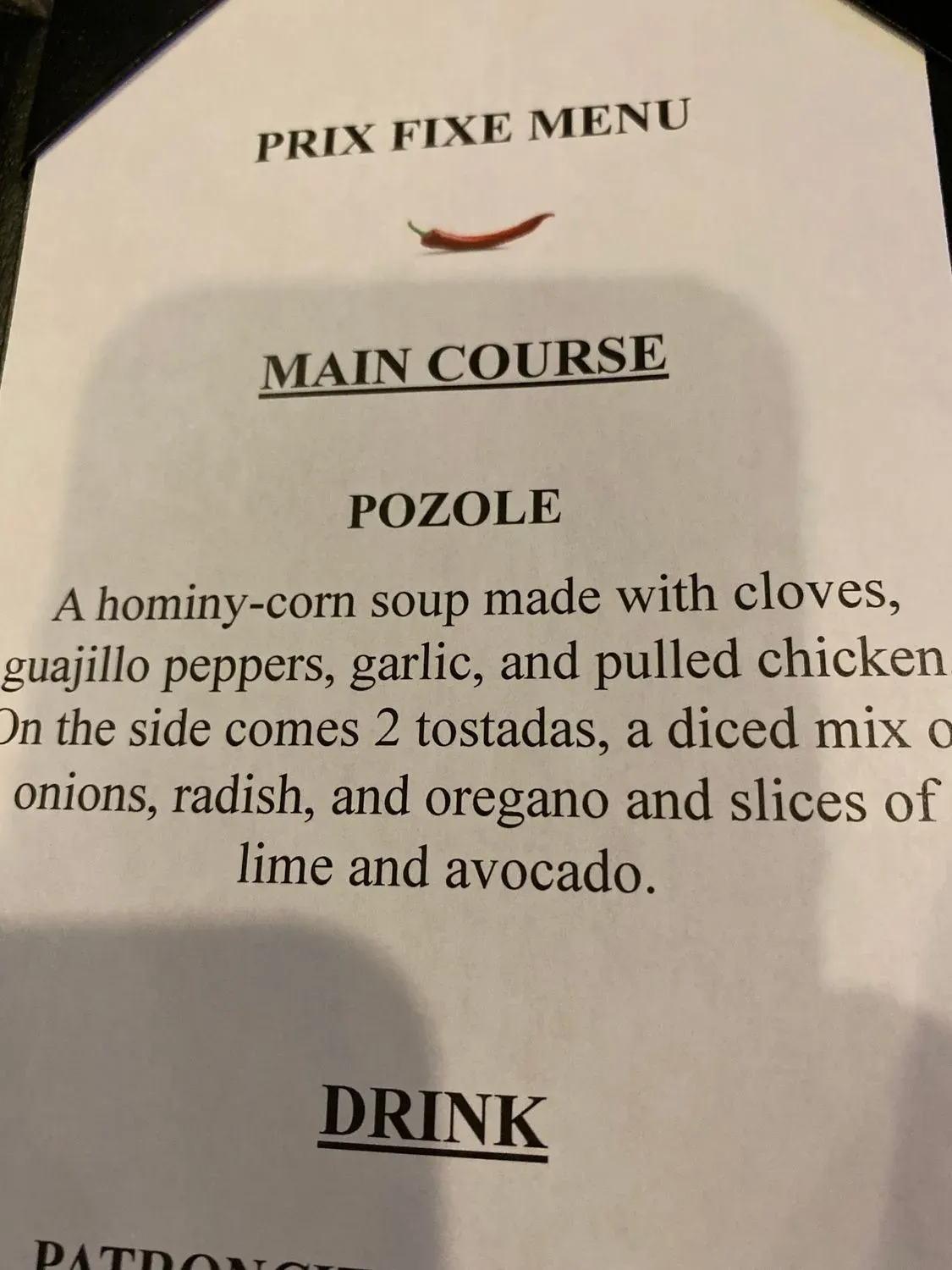 Menu 5