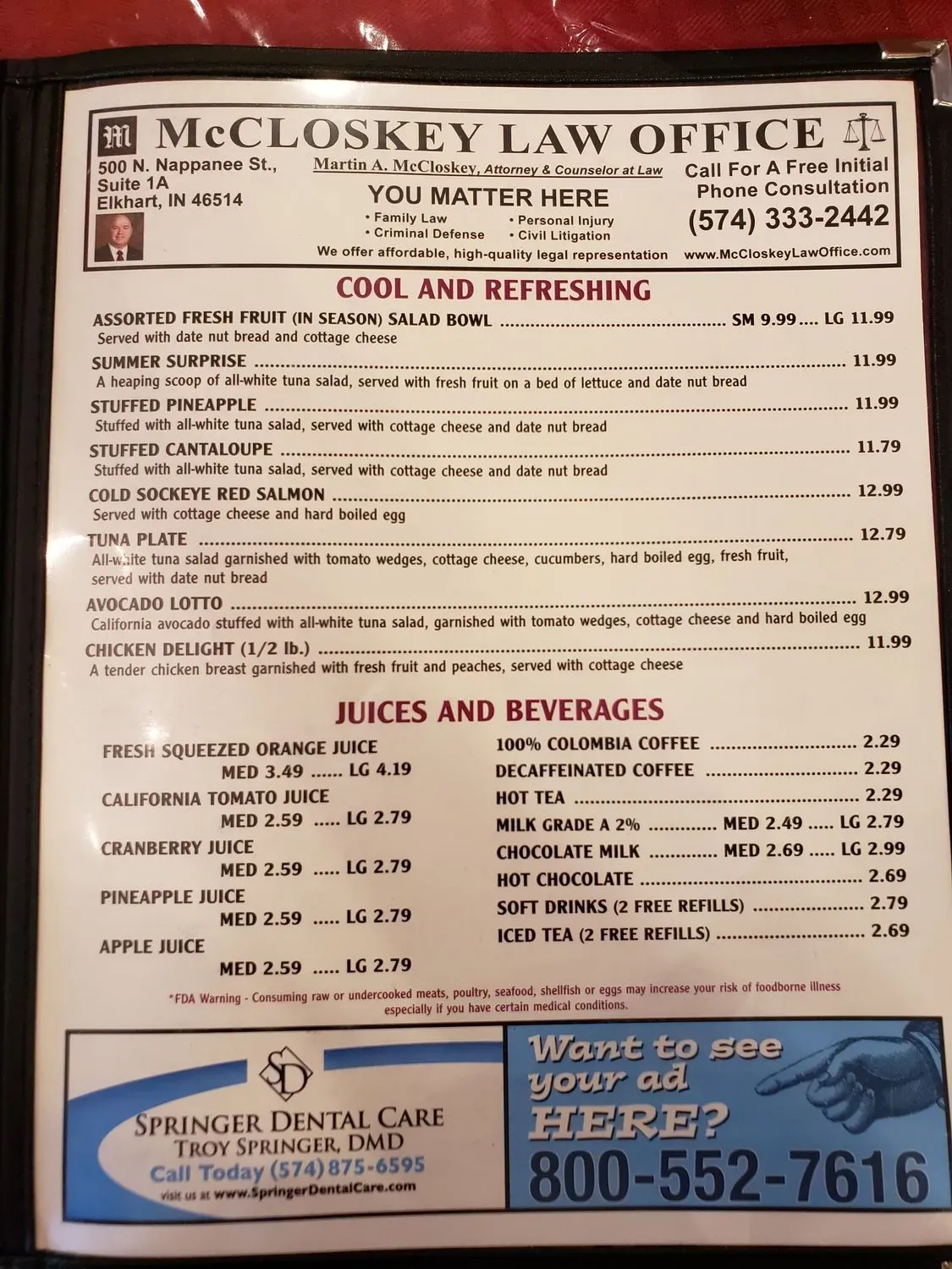 Menu 2