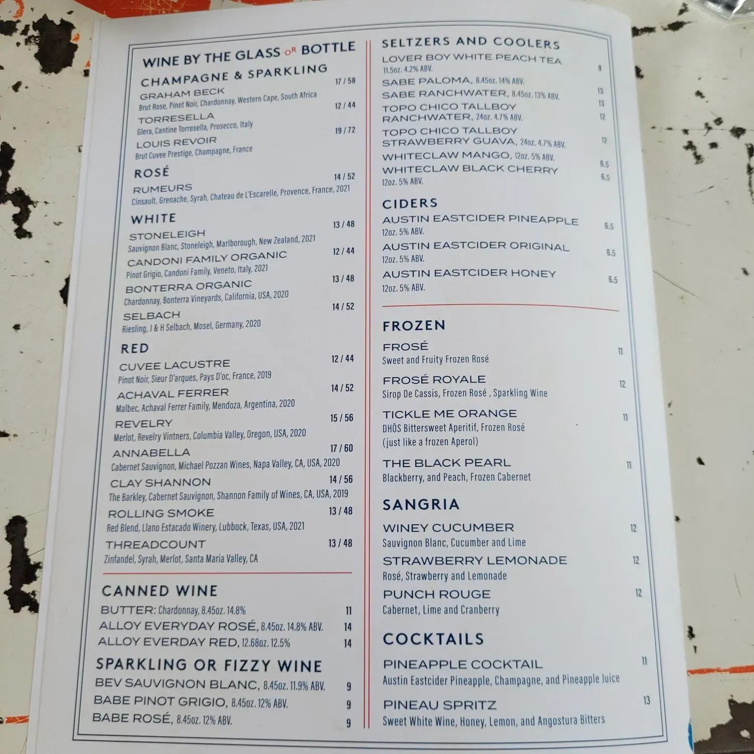 Menu 6