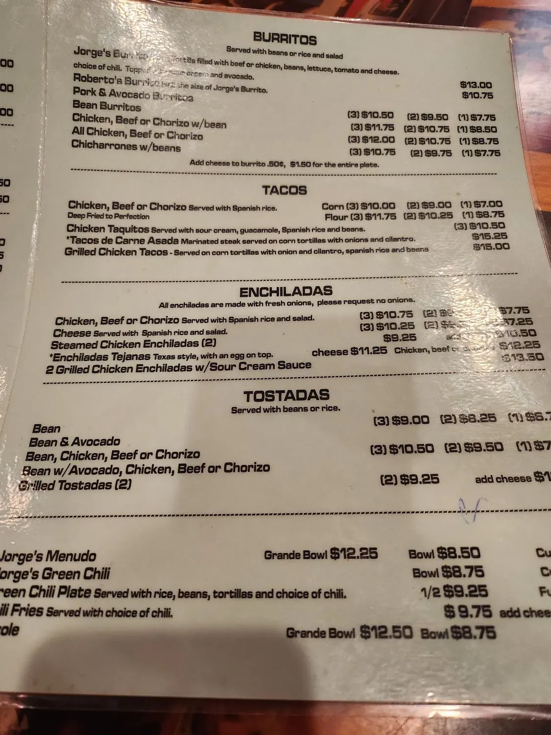 Menu 1