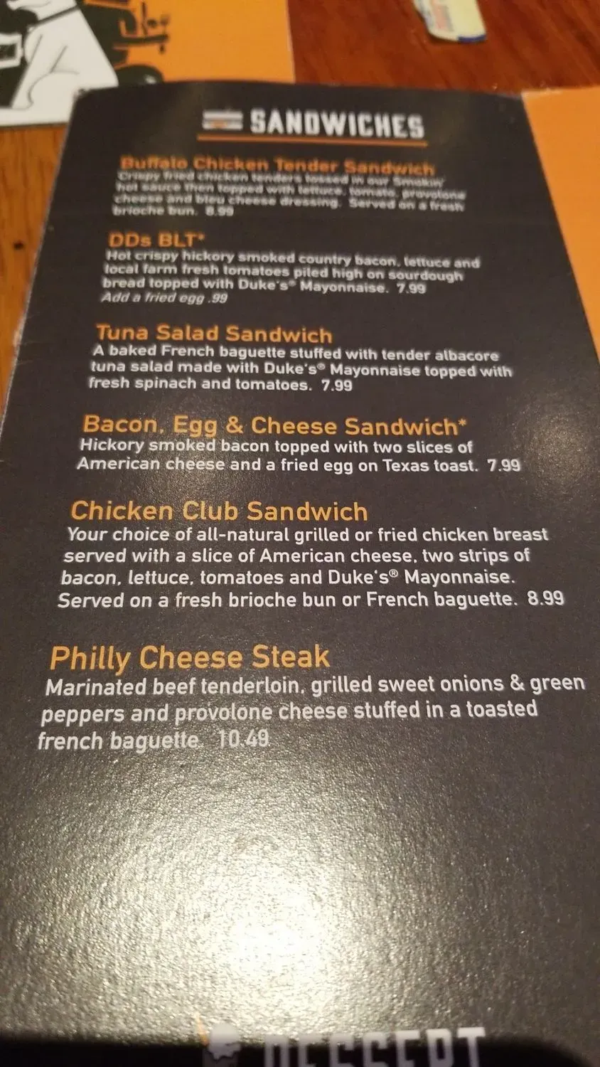 Menu 5