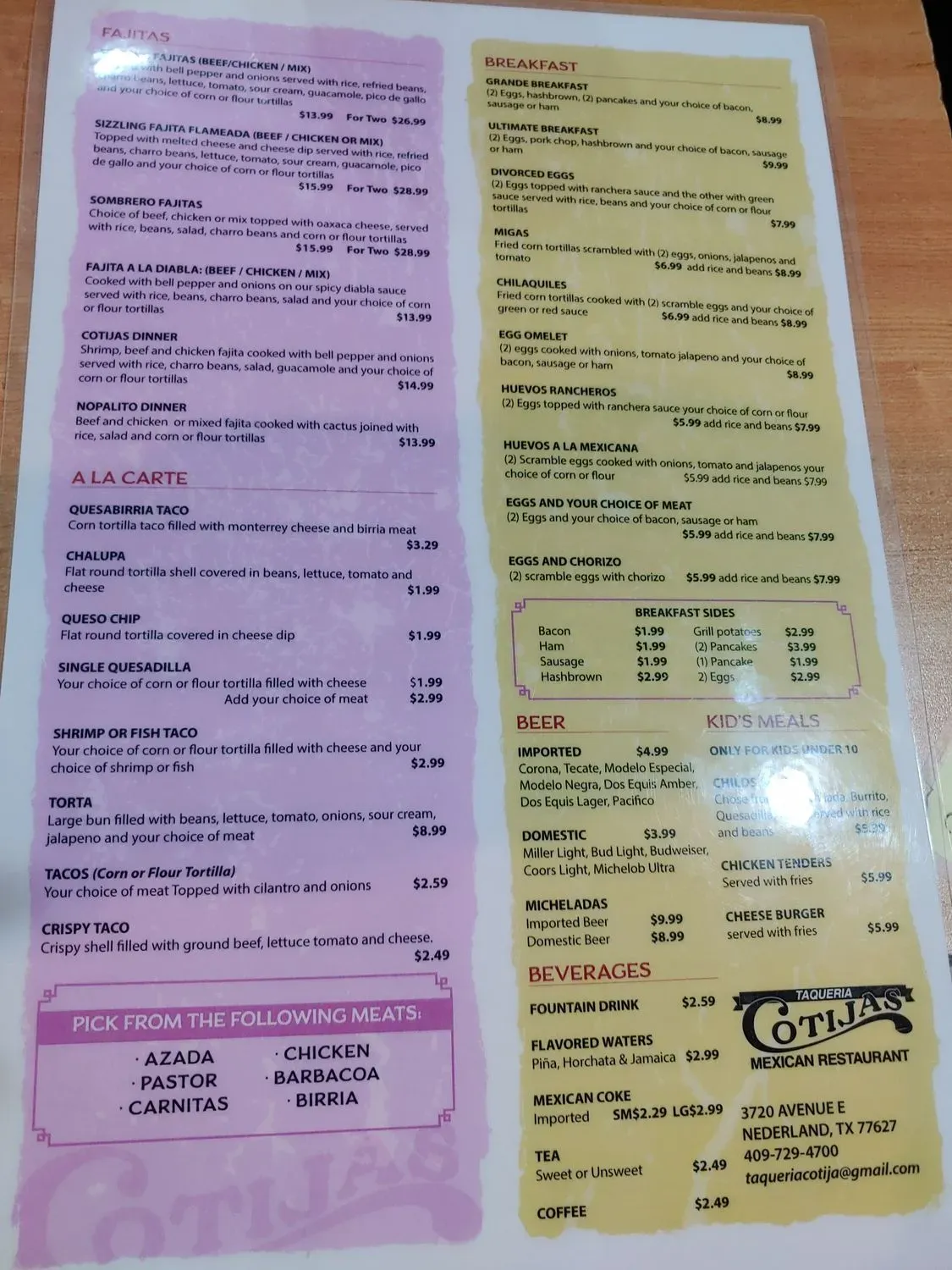 Menu 4