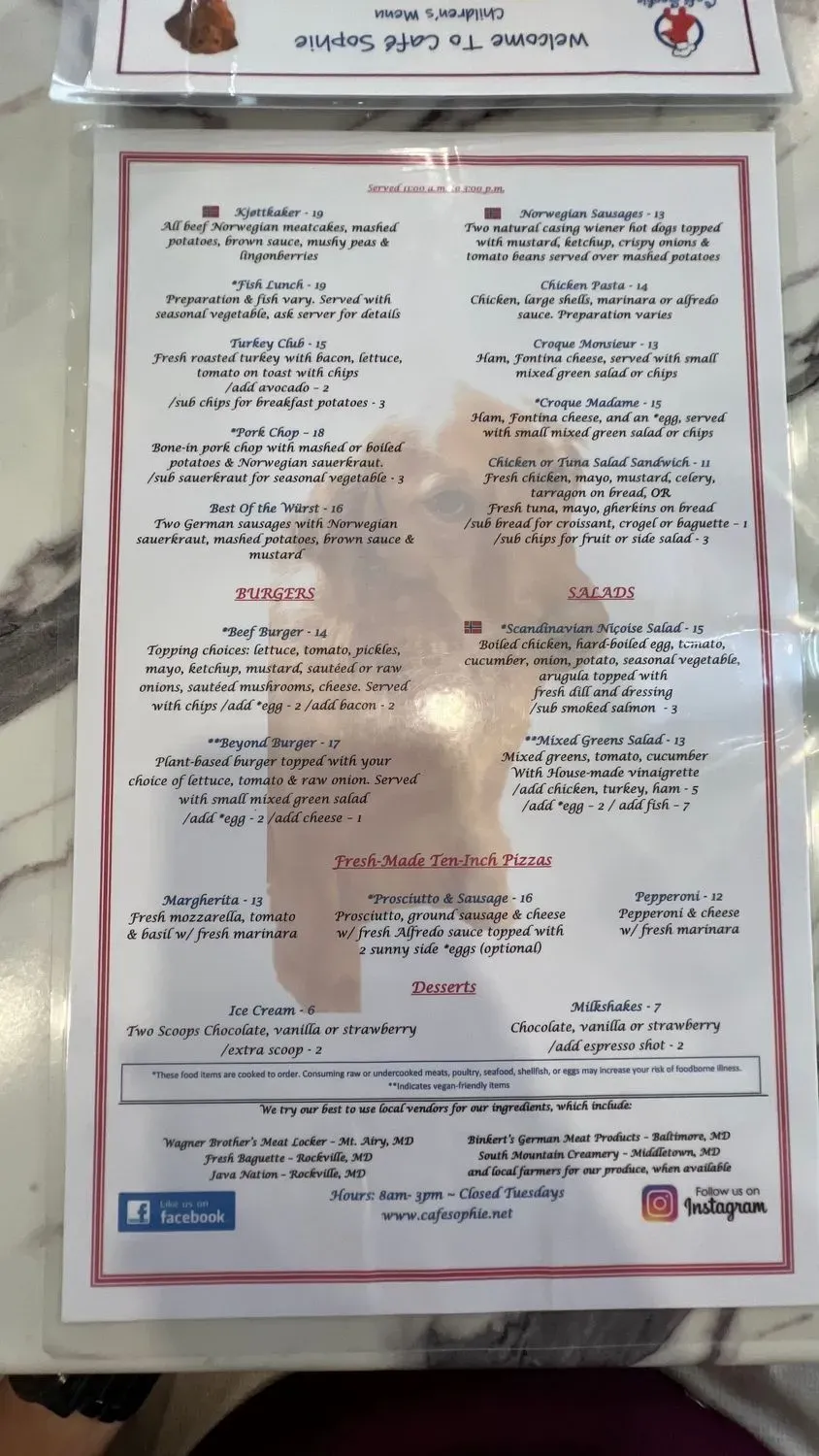 Menu 2