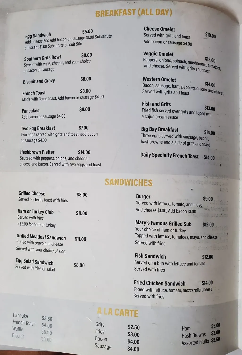 Menu 2