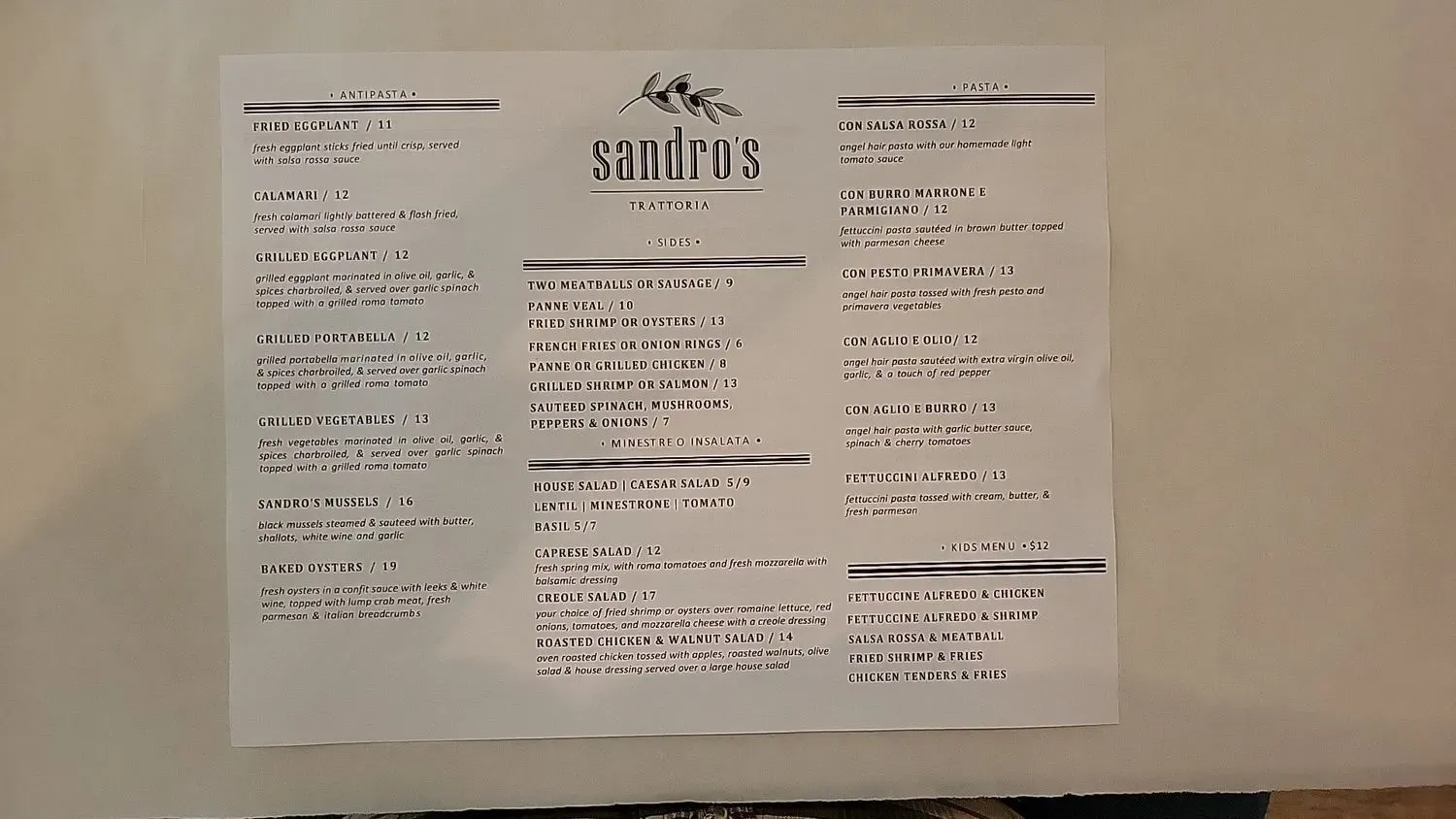 Menu 1