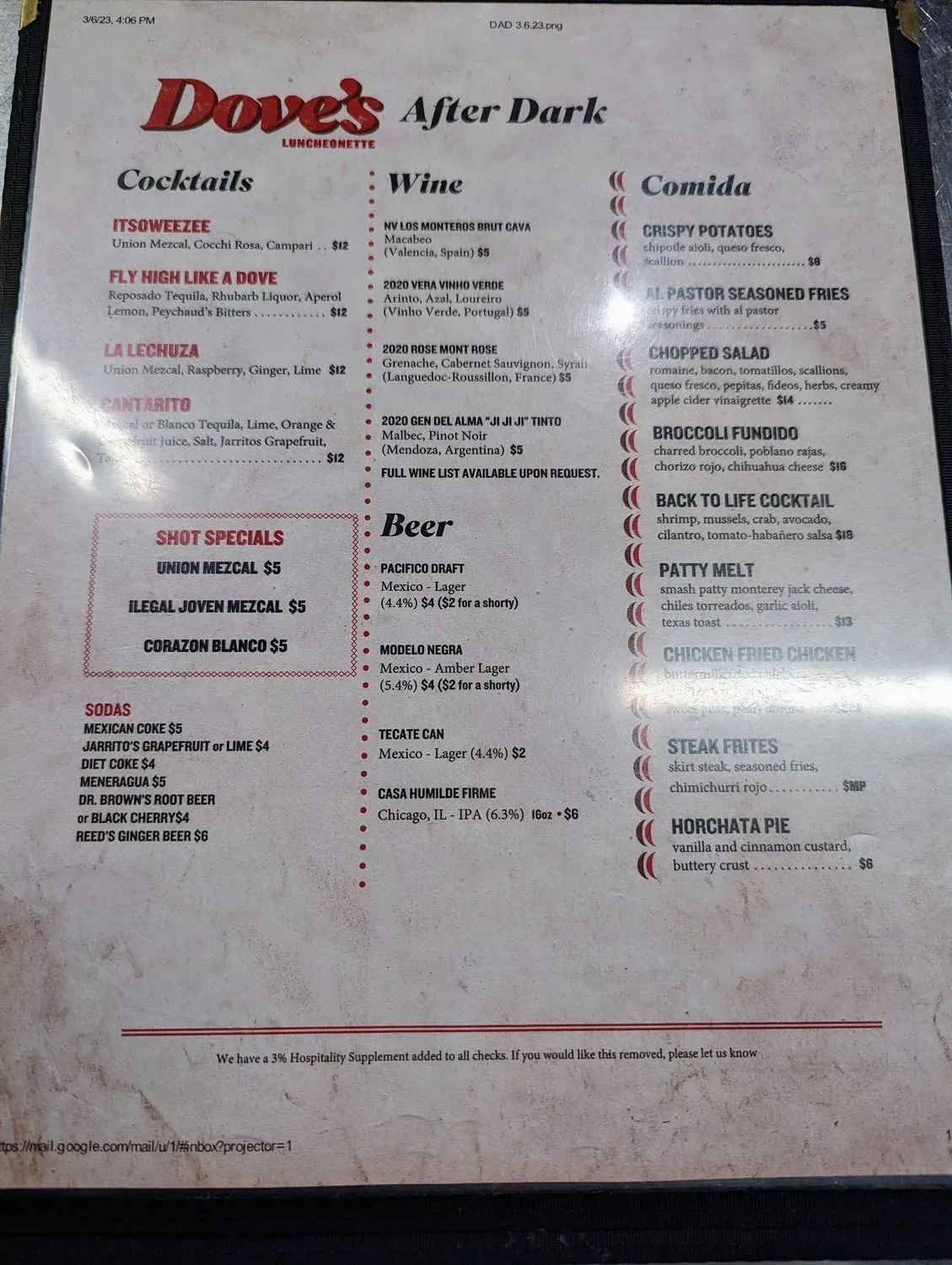 Menu 6