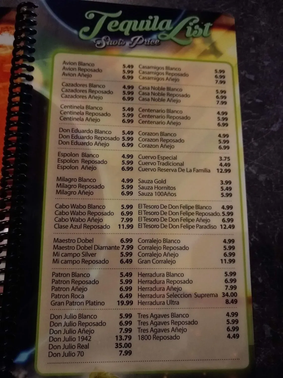 Menu 2