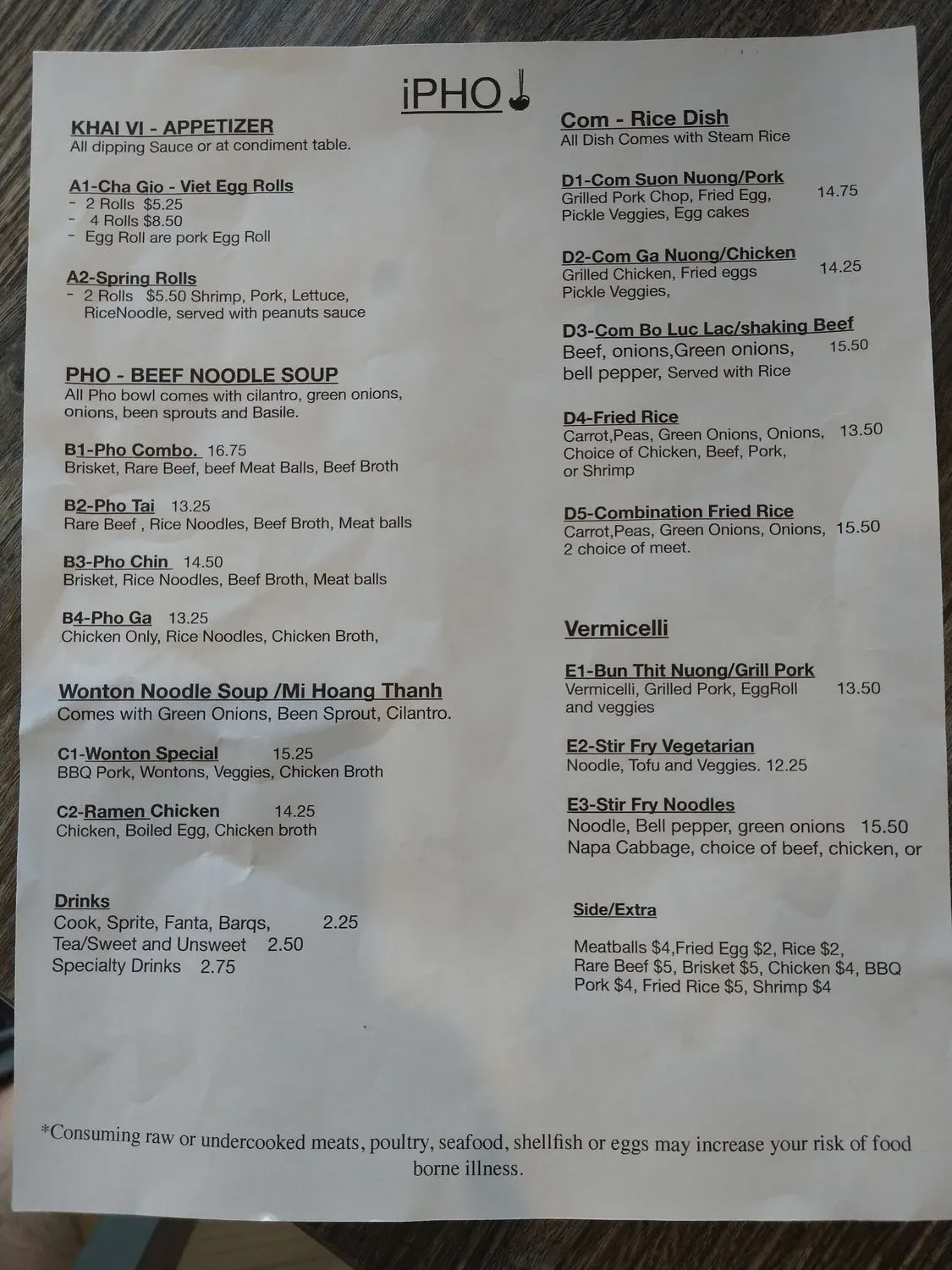 Menu 2