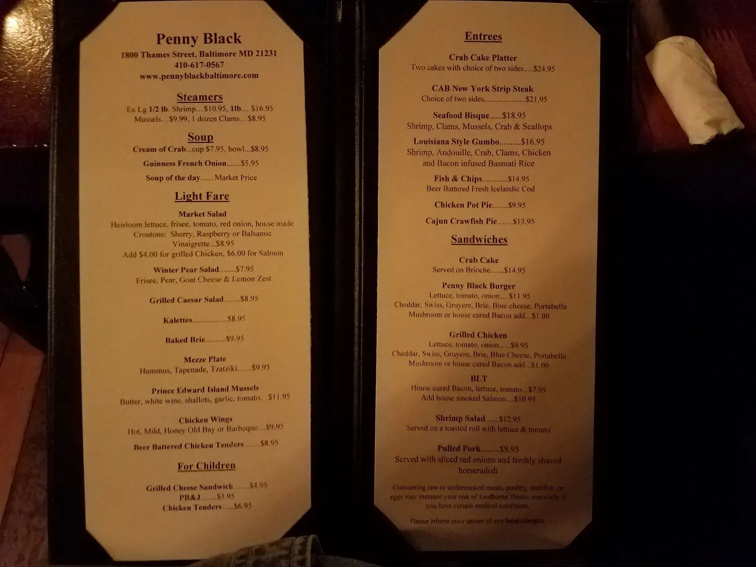 Menu 5