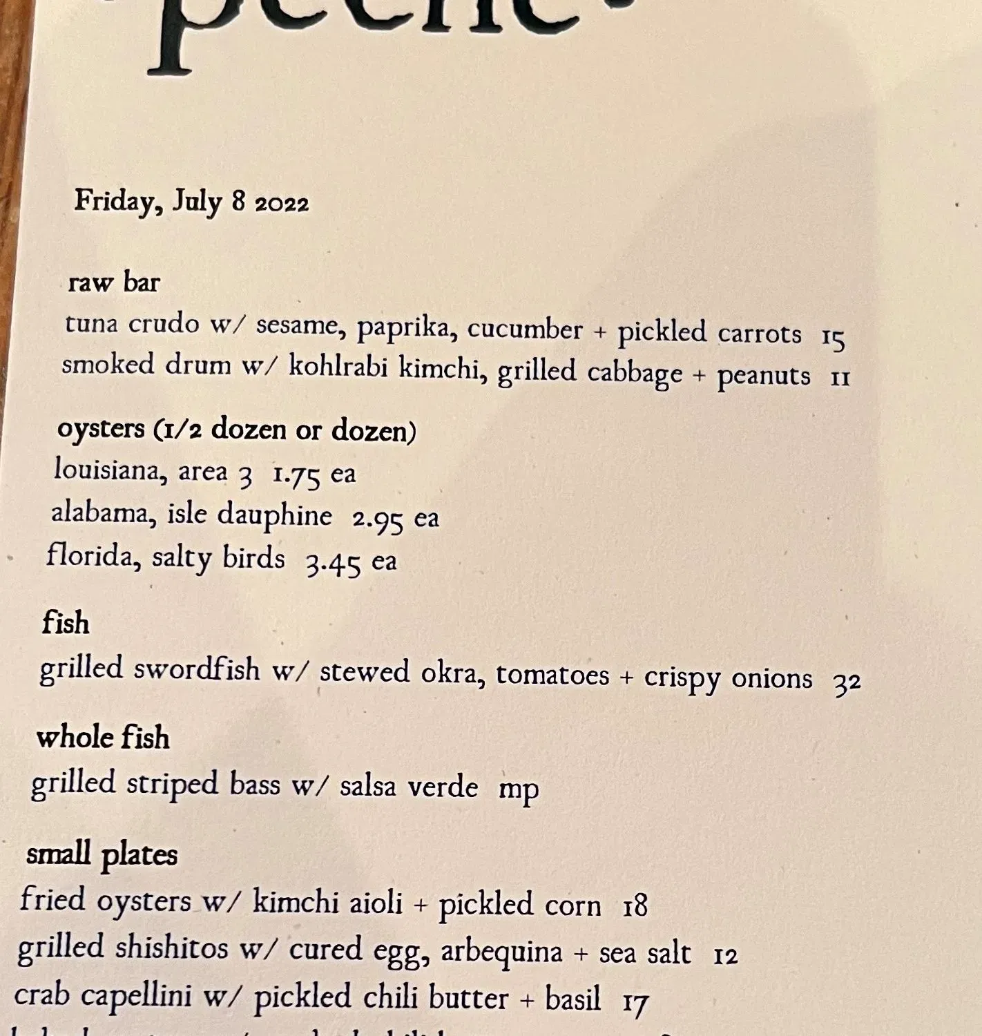 Menu 1