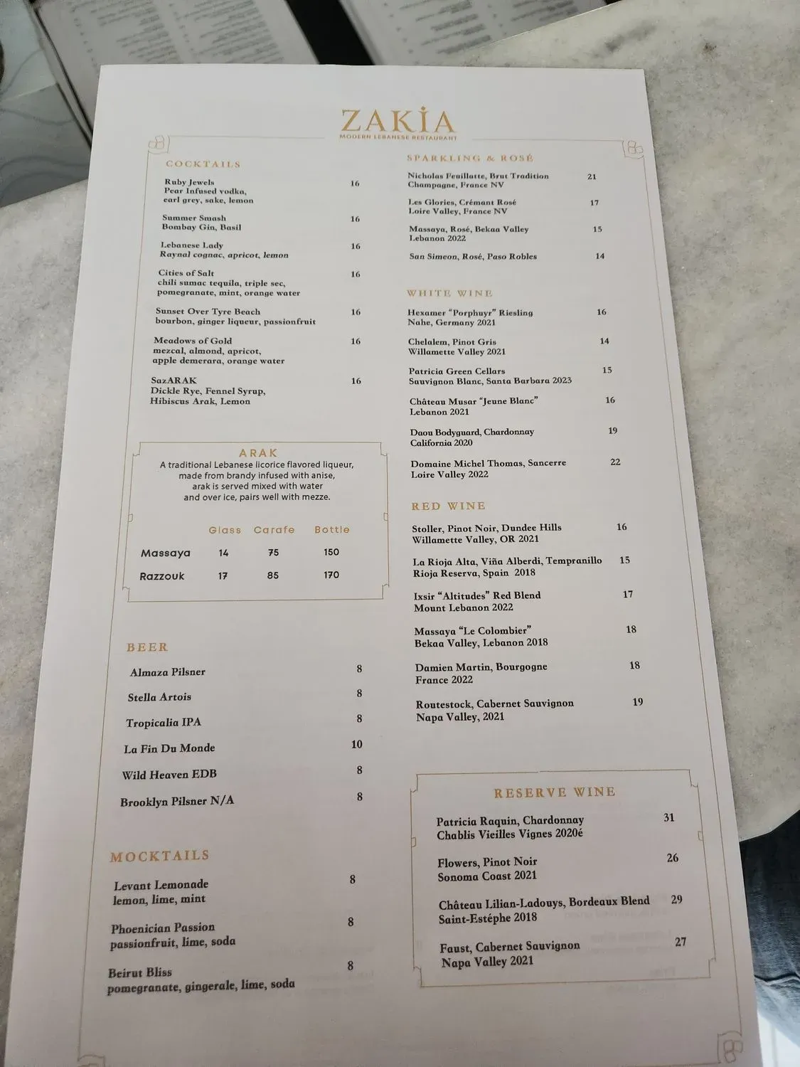 Menu 1