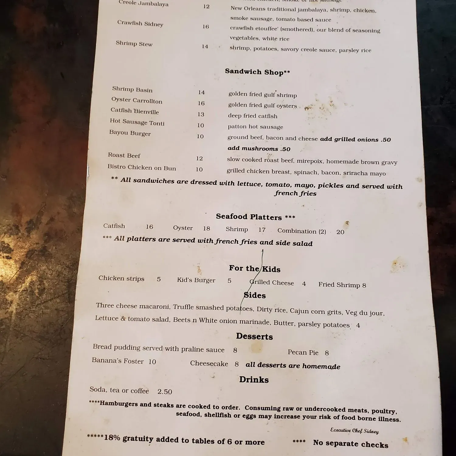 Menu 2