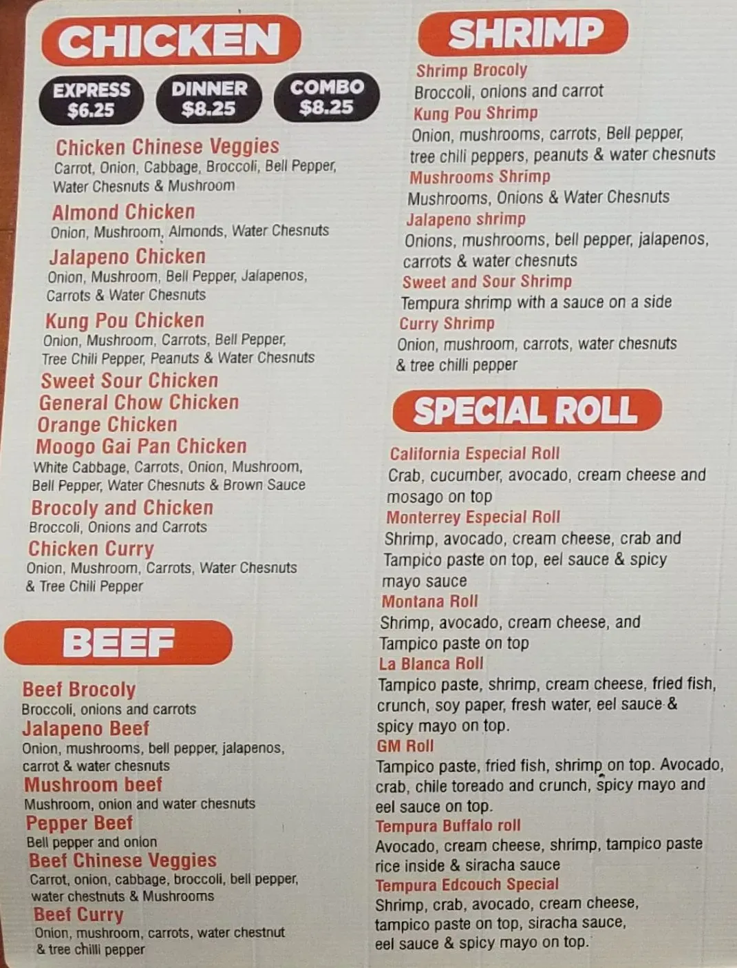 Menu 5