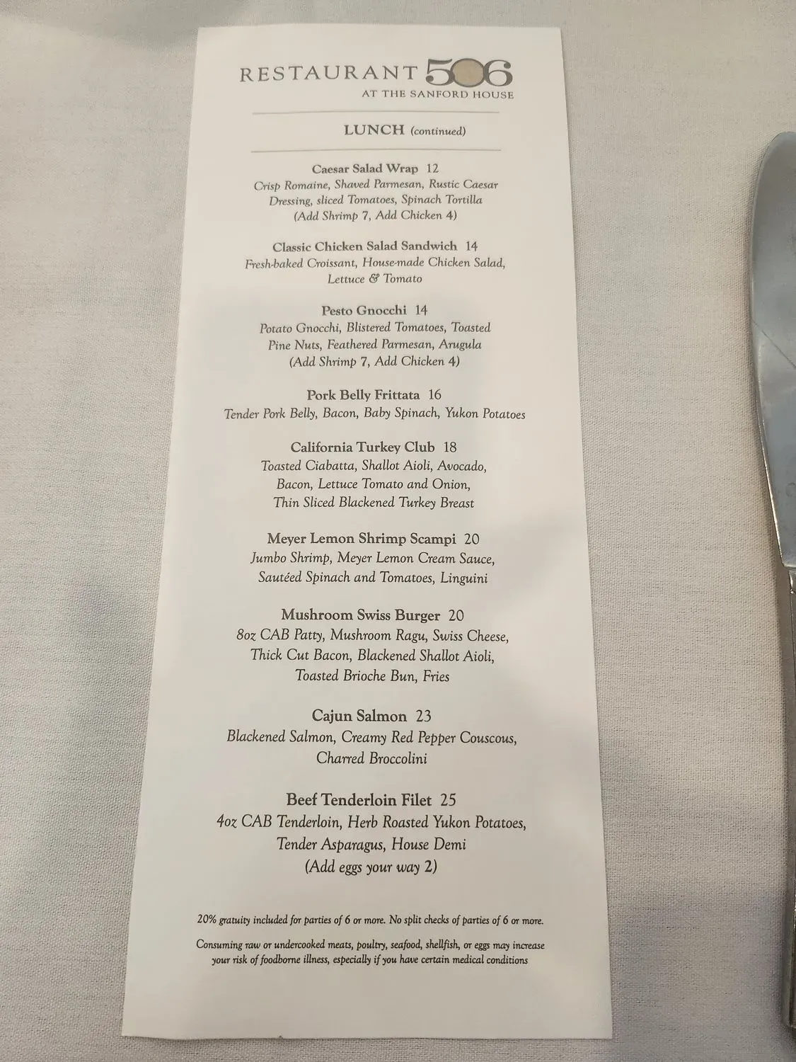 Menu 6