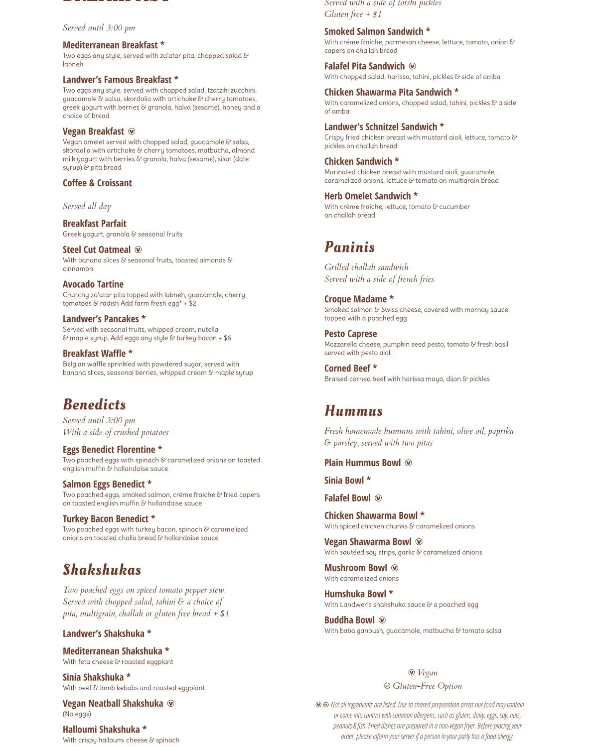 Menu 2