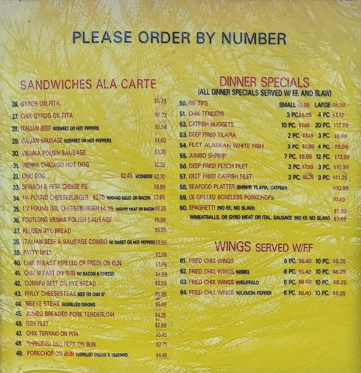 Menu 4