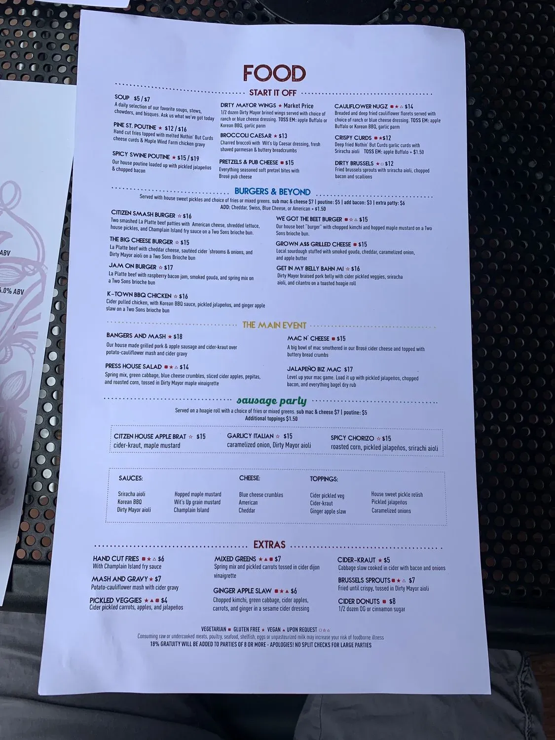 Menu 5