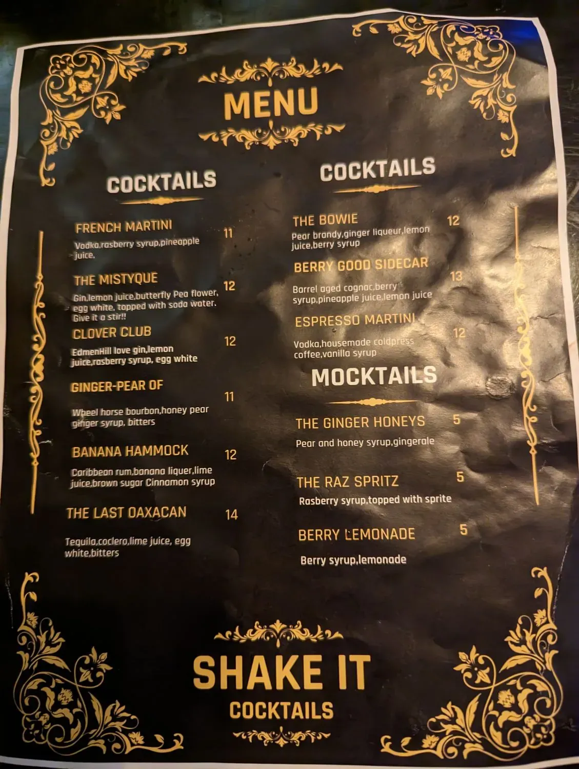 Menu 5