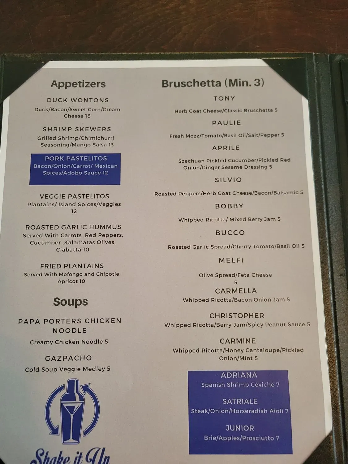 Menu 1