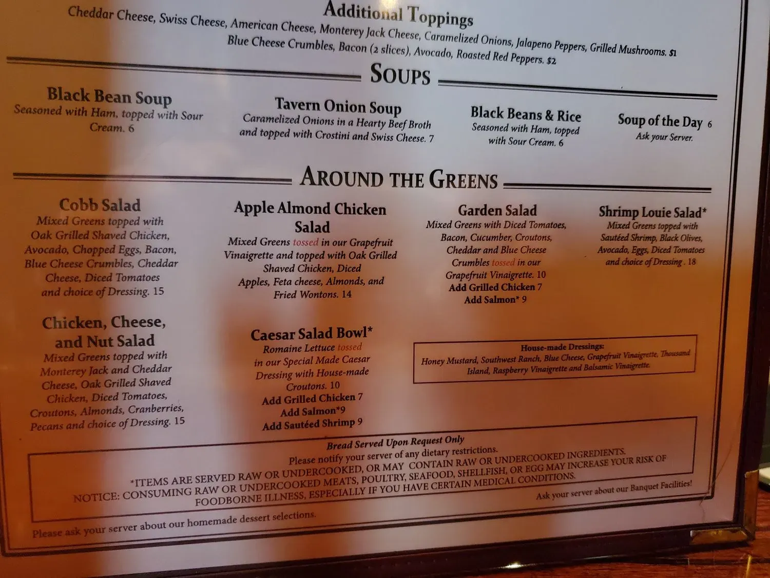 Sam Snead's Savannah Menu - Updated November 2025