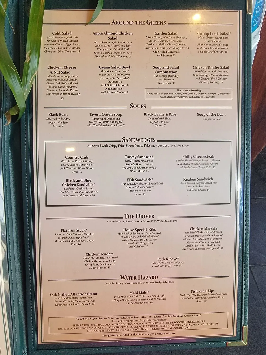 Sam Snead's Savannah Menu - Updated November 2025