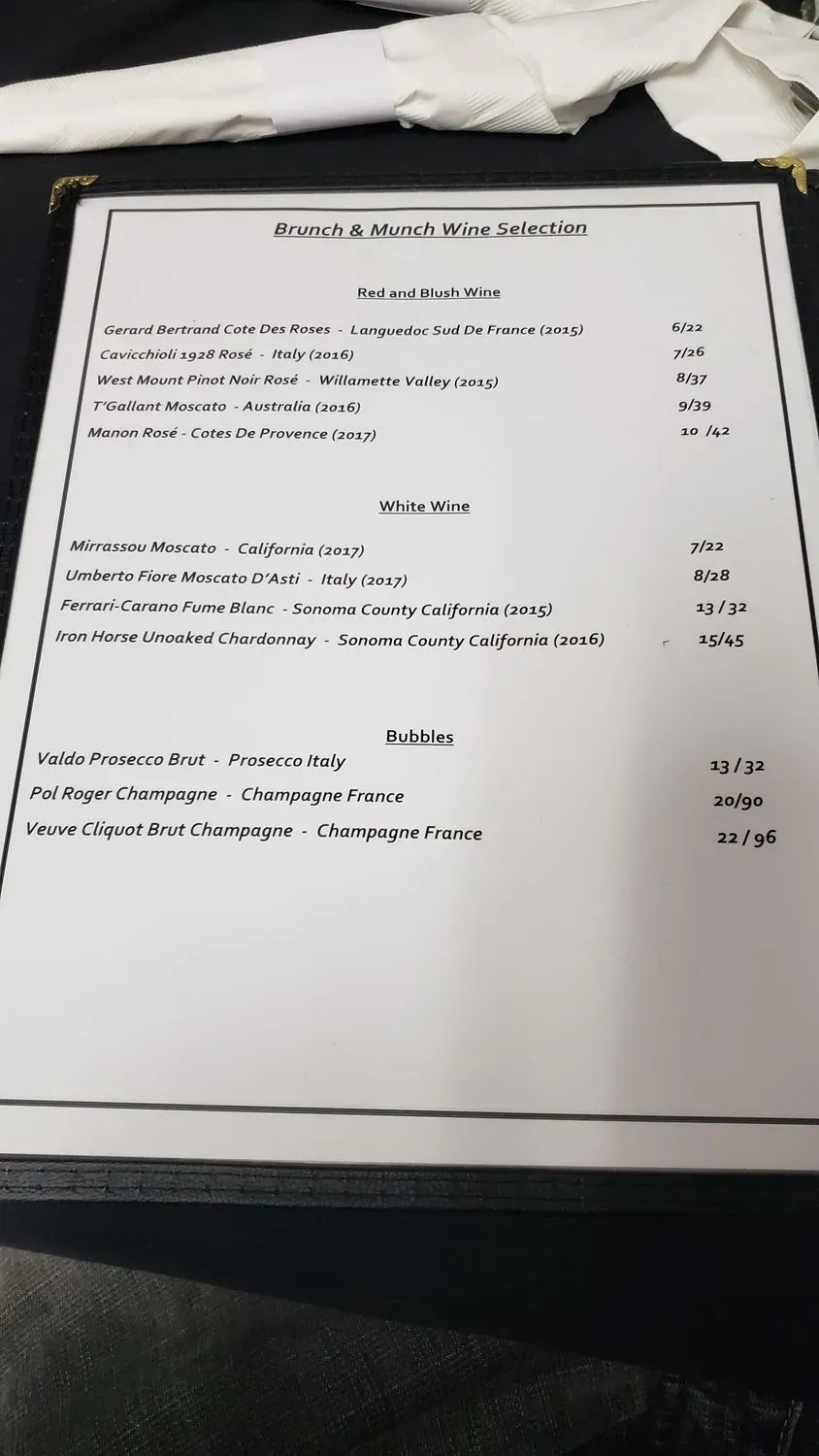 Menu 5