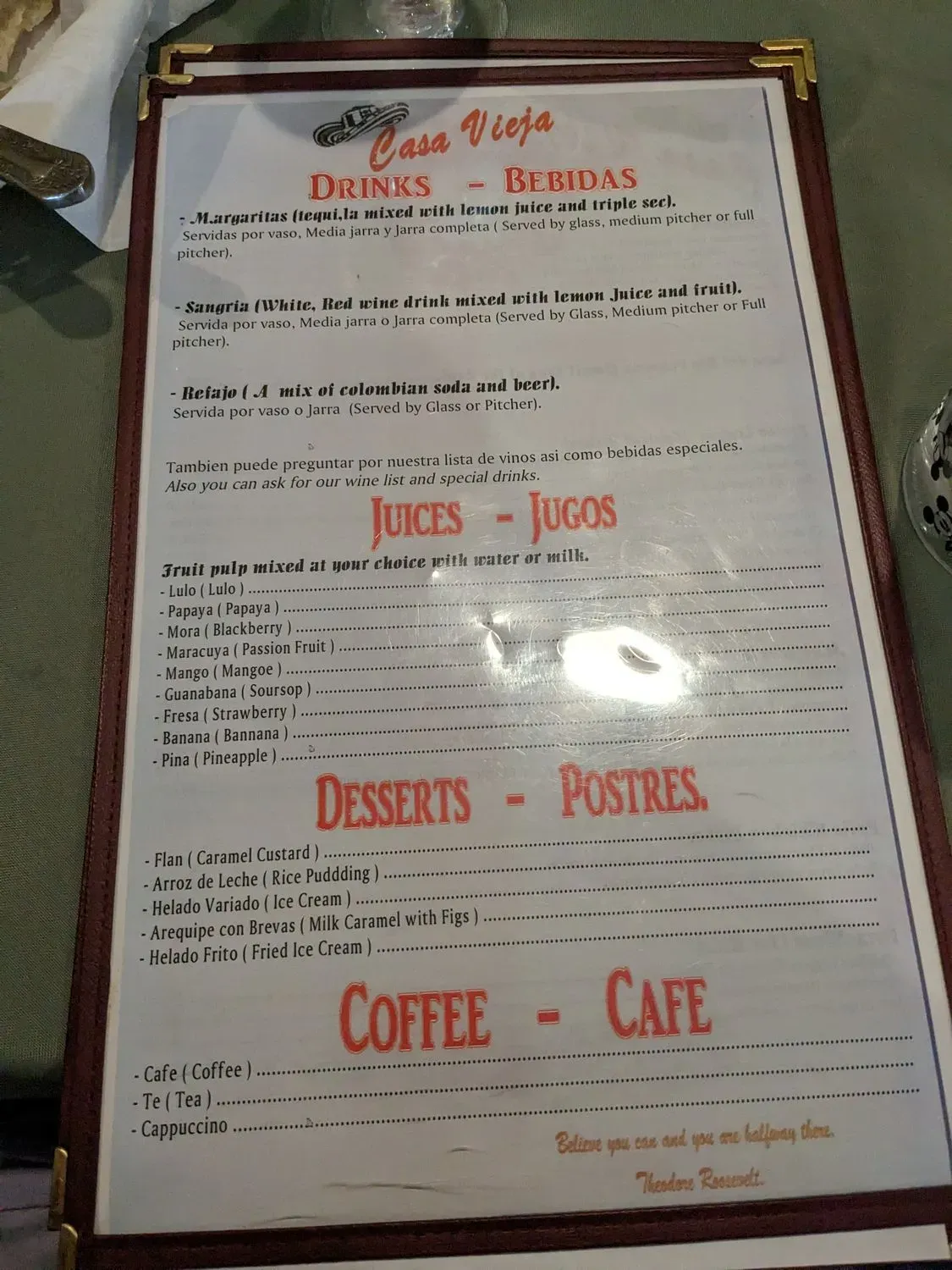 Menu 5